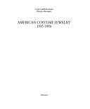 Copertina  American costume jewelry 1935-1950 