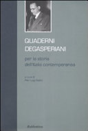 Copertina  Quaderni degasperiani : Per la storia dell'Italia contemporanea. Vol.II